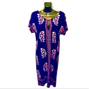 Lucky Brand tie front shift dress Sz S